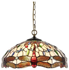 Prezent 1708 - Luster na reťazi TIFFANY 2xE27/60W/230V