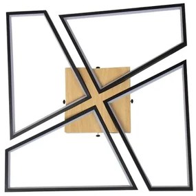 LED Stmievateľné stropné svietidlo LED/115W/230V 3000-6500K hnedá/čierna + DO