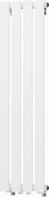Gamma Vertical, vykurovacie teleso 296x1100 mm, 368 W, biela matná, GMA-VERT-1100296-WH