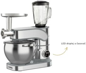 Celokovový kuchynský robot BestBerg BBR-20SG / 2500 W / 10 l / 12 rýchlostí