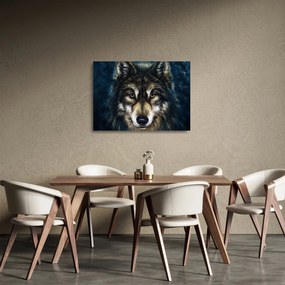 Sklenený obraz - Vlk (70x50 cm)