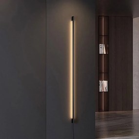 Toolight Toolight, LED nástenné svietidlo 150cm, 20W, 3000K, LHJ066-W, čierna matná, OSW-60034
