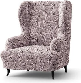 Bielastické poťahy BRILLANTE hnedé kreslo ušiak (š. 60 - 110 cm)