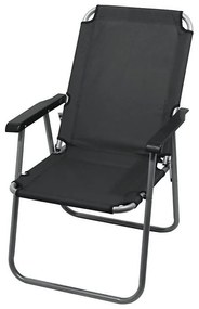 Skladacia kempingová stolička sivá