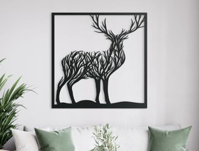 drevko 3D obraz Jeleň a stromy