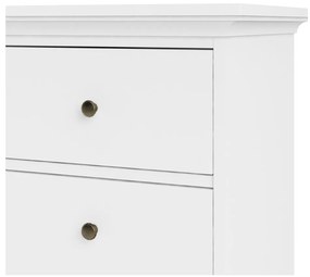 Biela nízka komoda 96x87 cm Paris – Tvilum