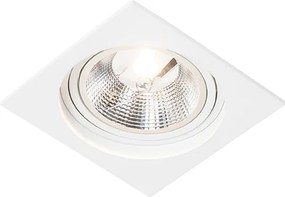 Štvorcové zapustené bodové svetlo biele nastaviteľné - Chuck 111