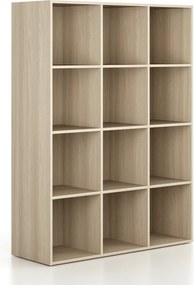 Regál FRAME, nižšie, 3 stĺpce, 1735 x 1299 x 450 mm, dub prírodný