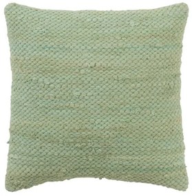 Zelený háčkovaný vankúš z bavlny Crocheted - 45 * 45 cm