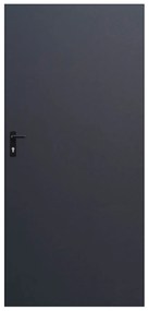 Plechové dvere 90, pravé, antracit