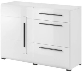 Komoda Tulsa 45 biela lesklá