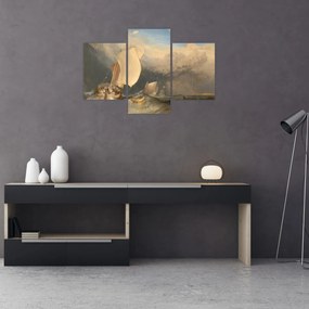 Obraz - William Turner, Fishing Boats with Hucksters Bargaining for Fish, reprodukcia (90x60 cm)