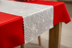 Dekorstudio Luxusný Vianočný behúň na stôl s hviezdami - strieborný SW30 Rozmer behúňa (šírka x dĺžka): 40x110cm