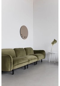 Tmavomodrá zamatová pohovka EMKO Bean