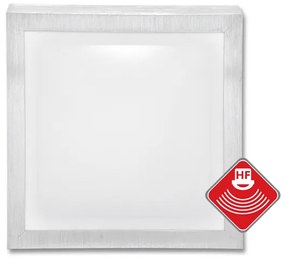 ECOLITE LED stropné / nástenné vonkajšie svietidlo so snímačom BELA 2, 11W, 27x27cm, 1100lm, biele