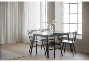 Čierny jedálenský stôl Rowico Lotta, 140 x 90 cm