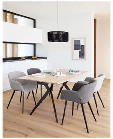 Čierne látkové tienidlo ø 47 cm Cantia - Kave Home