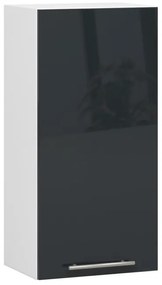 Horná kuchynská skrinka OLIWIA W 40 H720 biela / grafitová, lesk