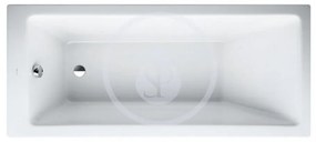 LAUFEN Pro Vaňa, 1600 mm x 700 mm, biela – s rámom, senzorové ovládanie, vodná masáž H2339510006351
