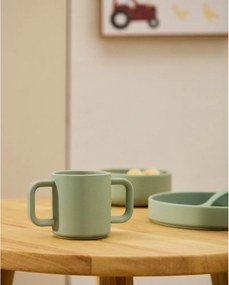 Svetloružové/tyrkysové silikónové detské hrnčeky v súprave 2 ks Lili – Kave Home