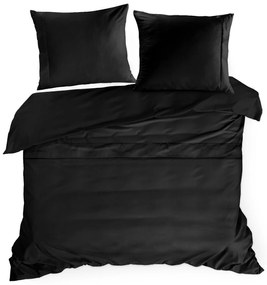 MAKOSATÉNOVÉ OBLIEČKY EVA MINGE ELEGANT1B 200X220 CM, 2 KS 70X80 CM ČIERNE