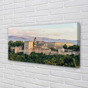 Obraz na plátne Španielsko Castle horský les 140x70 cm