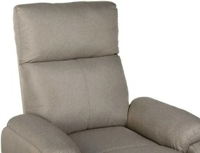 LuxuryForm DESIGN Televízne kreslo RUFO s polohovaním - béžové
