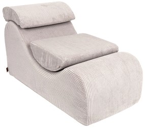 MeowBaby® Detské dizajnové kreslo Wave Ecru