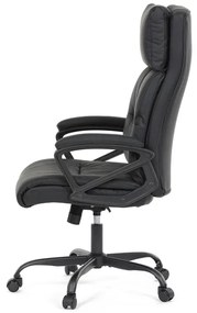 Autronic BONTEC Kancelárske kreslo, hojdací mechanizmus, čierna ekokoža, KA-Y346 BK Farba: Modrá
