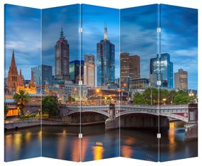 Paraván - Mesto Melbourne (210x170 cm)