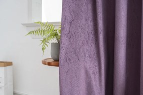 Zatemňovací záves DUNES VELVET 140x250 cm, fialový Zavesenie: Kovové krúžky