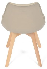 Autronic -  Židle jídelní, cappuccino plast, CT-X7055 CAP