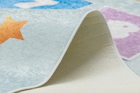 Detský koberec protišmykový BAMBINO 1075 Triedy, čísla zelený