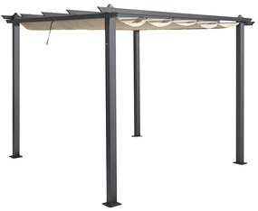 Záhradný pavilón / pergola Pescara 3x4x2.35m béžový