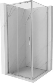 Mexen Exo, sprchovací kút s posuvnými dverami 95 x 95 cm, 6mm číre sklo, chrómový profil, 8151-095-095-01-00