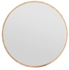 Kulaté nástěnné zrcadlo Ozze 60 cm hnědé
