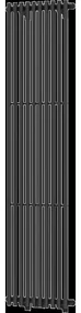 Mexen Tulsa dekoratívny radiátor 1600 x 420 mm, 613 W, Čierna - W219-1600-420-00-70