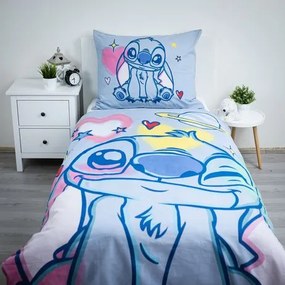 Jerry Fabrics Bavlnené obliečky 140x200 + 70x90 cm - Lilo a Stitch "Brush it"