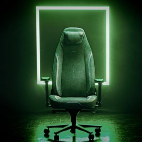 Modrá látková herná stolička Diablo X.Eye Prime Meta Ocean