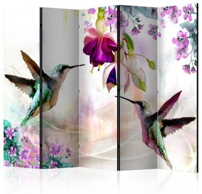 Artgeist Paraván - Hummingbirds and Flowers II [Room Dividers]