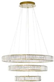 Krištáľový luster Aurelia 92W 80 zlaté