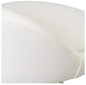 Biele barové stoličky s nastaviteľnou výškou z imitácie kože v súprave 2 ks (výška sedadla 72 cm) – Casa Selección