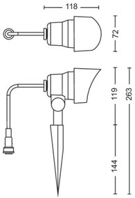 Philips -SADA 3x LED Vonkajšie bodové svietidlo GARDENLINK LED/6W/230V 2700K IP44