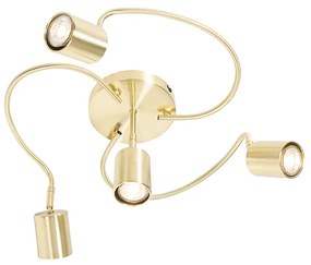 Moderné stropné bodové svetlo mosadzné nastaviteľné 4-svetlo - Java