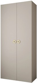 Šatníková skriňa 110 cm Carmela 40-1 (kašmír + zlatá). Akcia -20%. Vlastná spoľahlivá doprava až k Vám domov. 1126508