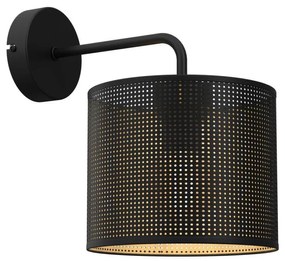 Luminex Nástenná lampa LOFT SHADE 1xE27/60W/230V čierna/zlatá LU5245