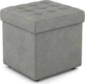 Taburet Surprise Mini 45x45 cm, šedo-béžová látka%