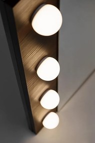 Nástěnné LED zrcadlo Dorothy 80 cm dub ristretto