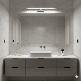 Nástenné LED svietidlo Klimt, 1x LED 12w, 3000-6000k, (60 cm), ch