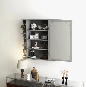 Kúpeľňová skrinka, sivá